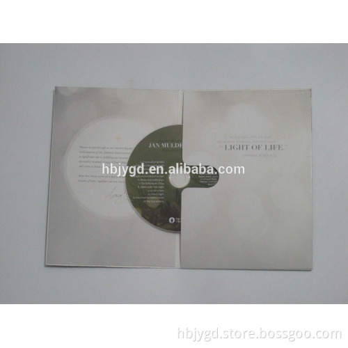 CD replication, big size 300gsm cardboard paper sleeve ,full color printing,4 panels.